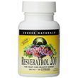 Ресвератрол, 200 мг, Resveratrol, Source Naturals, 30 таблеток