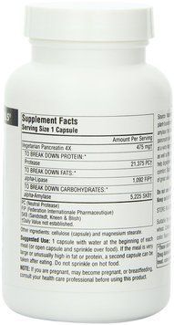 Вегетаріанський Панкреатин, 475 мг, Source Naturals, 120 капсул