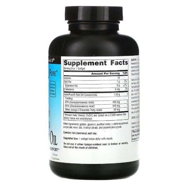 Натуральная Омега-3 из Рыбьего Жира, 850 мг, ArcticPure, Source Naturals, 30 желатиновых капсул
