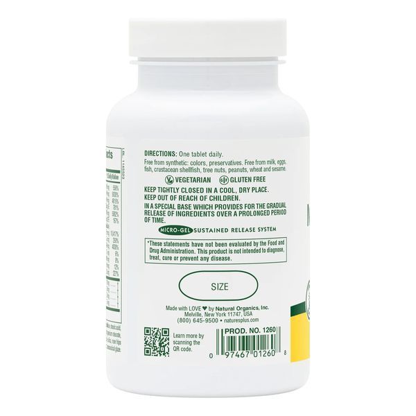 Комплекс для Борьбы со Стрессом и Поддержания Энергии, Mega-Stress, Natures Plus, 60 таблеток