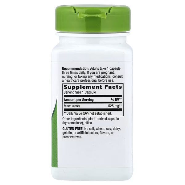 Мака, 525 мг, Maca Root, Nature's Way, 100 веганських капсул
