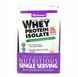 Ізолят сироваткового білку, Смак полуниці, Whey Protein Isolate, Bluebonnet Nutrition, 8 пакетиків