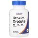 Літій оротат, 5 мг, Lithium Orotate, Nutricost, 120 капсул