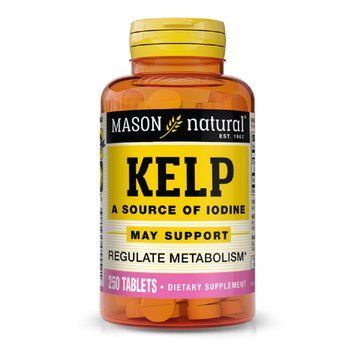 Ламінарія, Kelp, Mason Natural, 250 таблеток