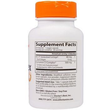 Комплекс для Підтримки Суглобів, Joint Flex, Doctor's Best, 60 гелевих капсул