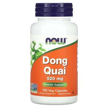 Дудник (Дягіль), 520 мг, Dong Quai, Now Foods, 100 вегетаріанських капсул