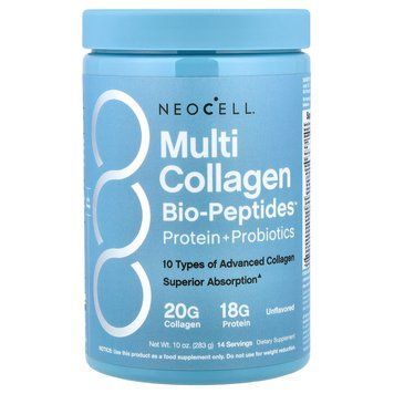 Колаген з гіалуроновою кислотою та вітаміном C, Multi Collagen Advanced Bio-Peptides, Neocell, 283 г