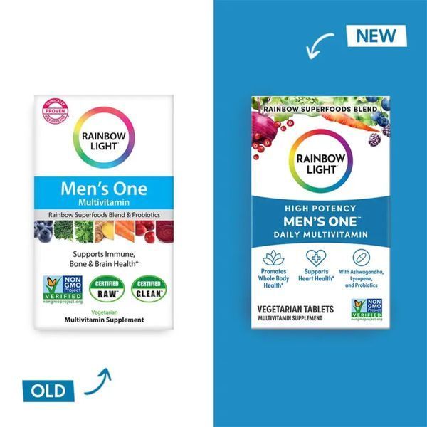 Мультивітаміни для чоловіків, Men's One, Rainbow Light, 30 таблеток