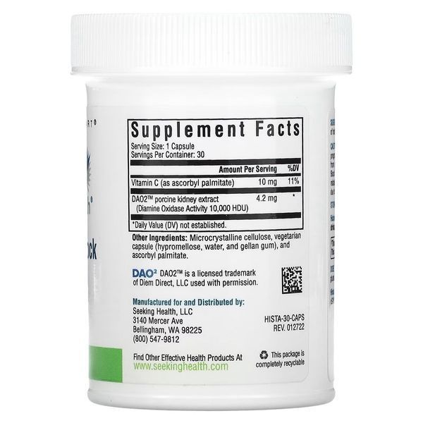 Блокатор гістаміну, Histamine Block, Seeking Health, 30 капсул