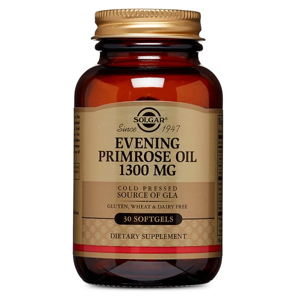 Олія Примули Вечірньої 1300 мг, Evening Primrose Oil, Solgar, 30 желатинових капсул