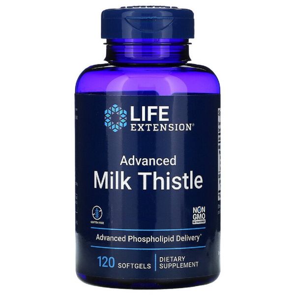 Силімарин (Расторопша), European Milk Thistle, Life Extension, 120 желатинових капсул