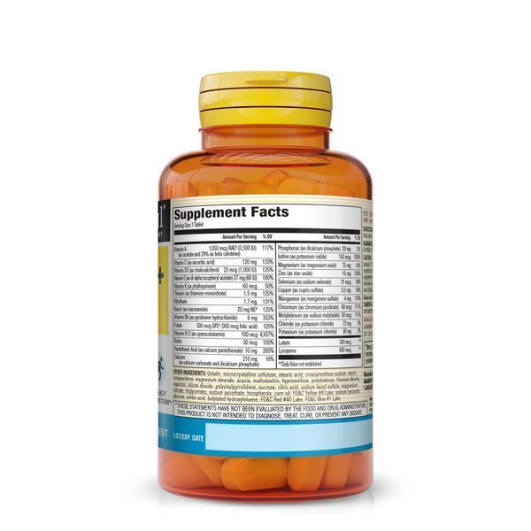 Мультивитамины для мужчин 50+, Men's 50+ Multi Supplement, Mason Natural, 100 таблеток