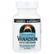 Ванадий с Хромом, Source Naturals, 90 таблеток