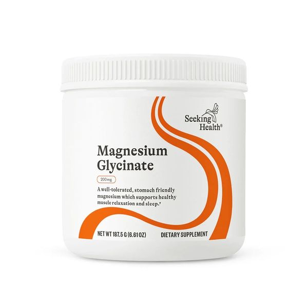 Магній гліцинат у порошку, 200 мг, Magnesium Glycinate Powder, Seeking Health, 187,5 гр