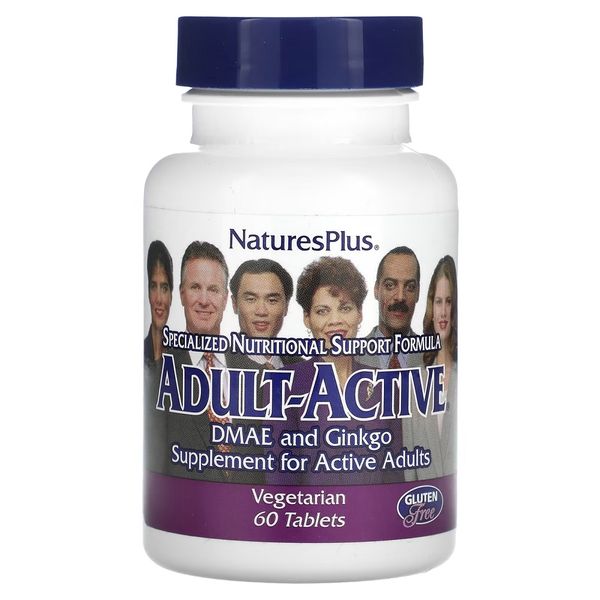 Комплекс для Підтримки Енергії у Дорослих, Adult-Active, Natures Plus, 60 таблеток