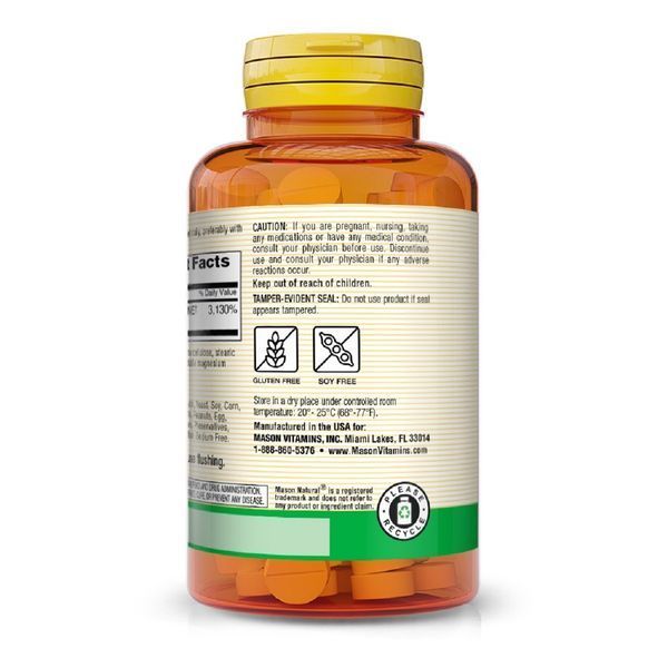 Ніацинамід 500мг, Niacinamide, Mason Natural, 100 таблеток