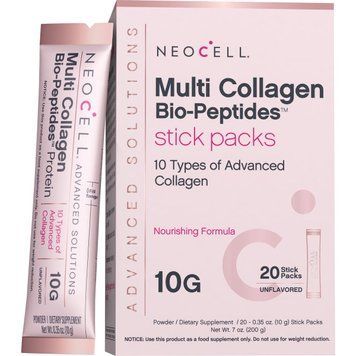 Мультиколагенові біо-пептиди, 10 г, Multi Collagen Bio-Peptides Protein, Neocell, 20 стіків