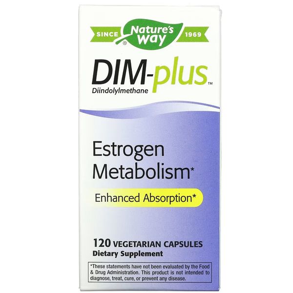 Метаболізм естрогенів, DIM-plus, Estrogen Metabolism, Nature's Way, 120 капсул