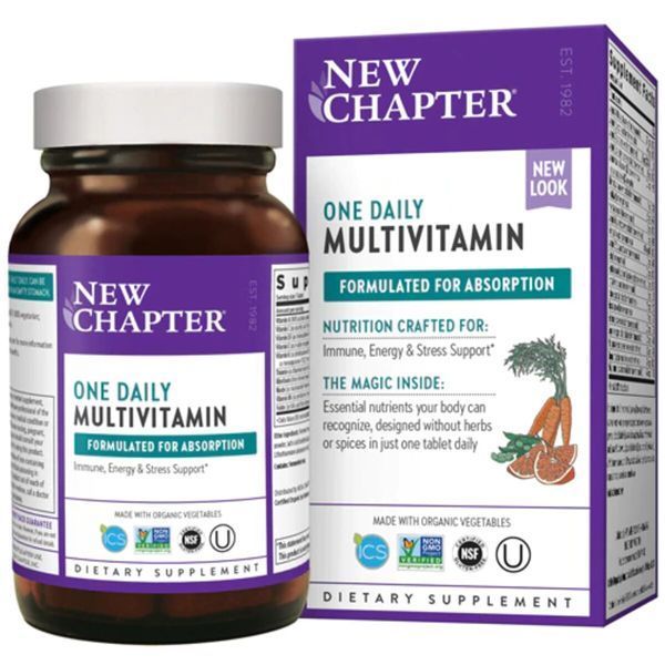 Ежедневные Мультивитамины, Only One, One Daily Multivitamin, New Chapter, 72 таблетки