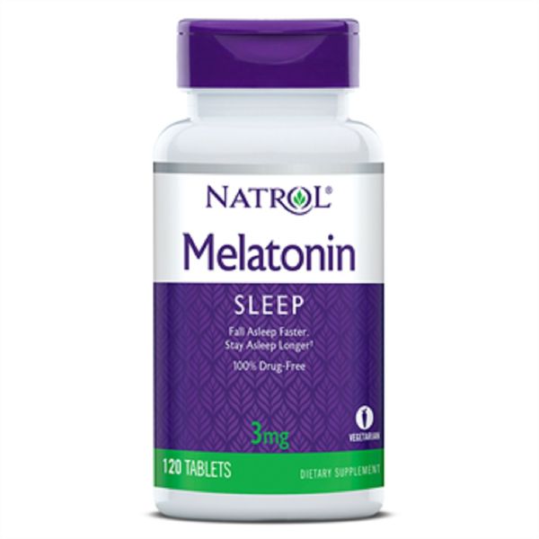 Мелатонін, 3 мг, Melatonin, Natrol, 120 таблеток