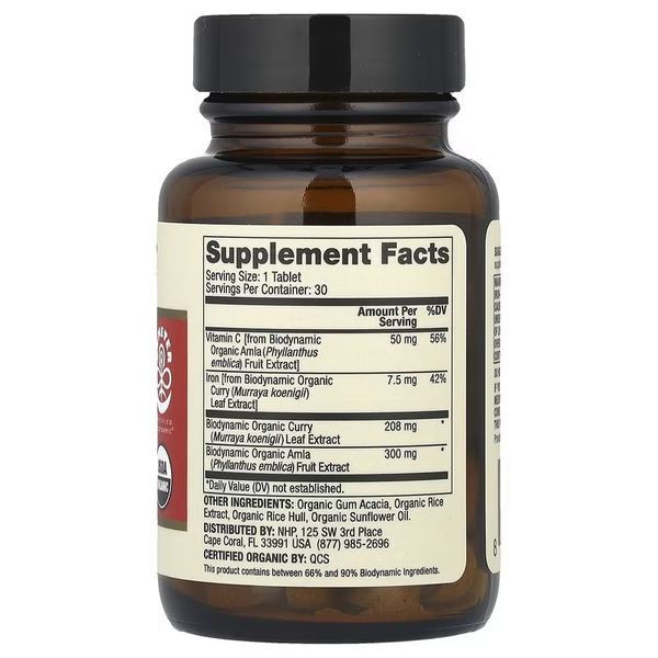Залізо з органічного карі, Iron From Organic Curry, Dr. Mercola, 30 таблеток