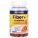 Клітковина +, з пребіотиками та пробіотиками, смак червоного апельсину, Fiber +, Enzymedica, 60 жувальних цукерок