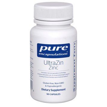 Цинк ультра, 30 мг, UltraZin Zinc, Pure Encapsulations, 90 капсул