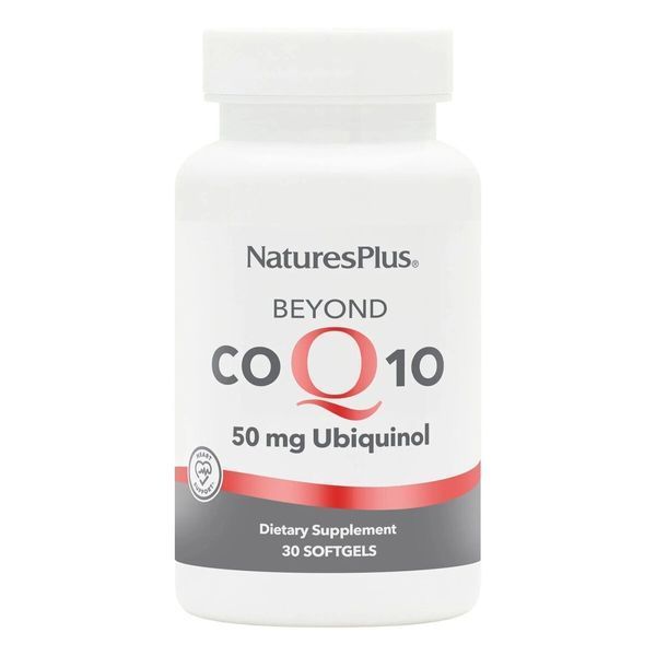 Коэнзим Q10, Убихинол, 50 мг, Beyond CoQ10, Natures Plus, 30 гелевых капсул