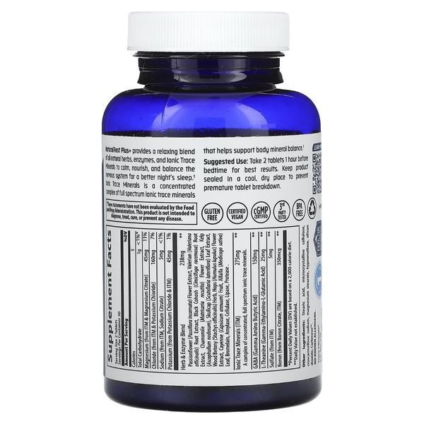 Спокійний сон та відновлення, NaturalRest Plus+, Trace Minerals, 60 таблеток