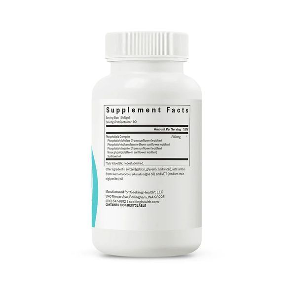 Комплекс фосфатидилхоліну, 800 мг, Optimal PC, Seeking Health, 90 гелевих капсул