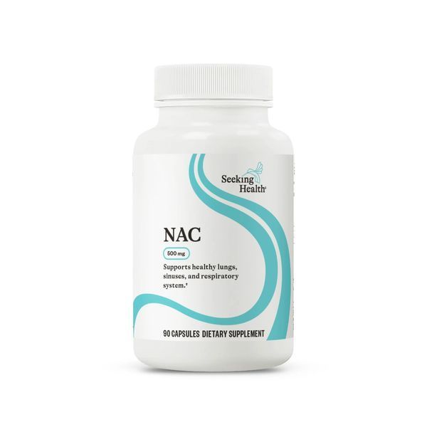 NAC (N-Ацетил-L-Цистеин), 500 мг, N-Acetyl-L-Cysteine, Seeking Health, 90 капсул