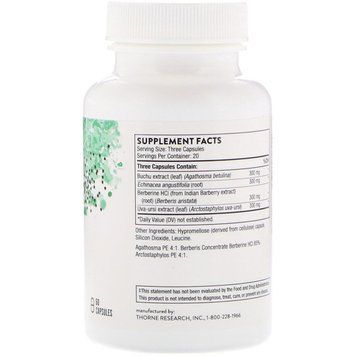 Здоров'я Сечовивідних Шляхів (Урістатін), Uristatin, Thorne Research, 60 капсул
