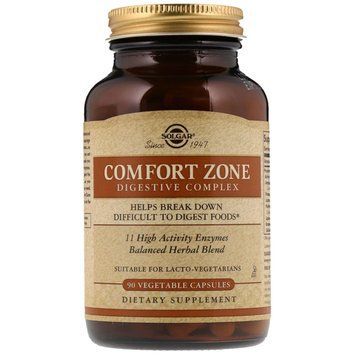 Комплекс для травлення Comfort Zone Digestive Complex, Solgar, 90 вегетаріанських капсул