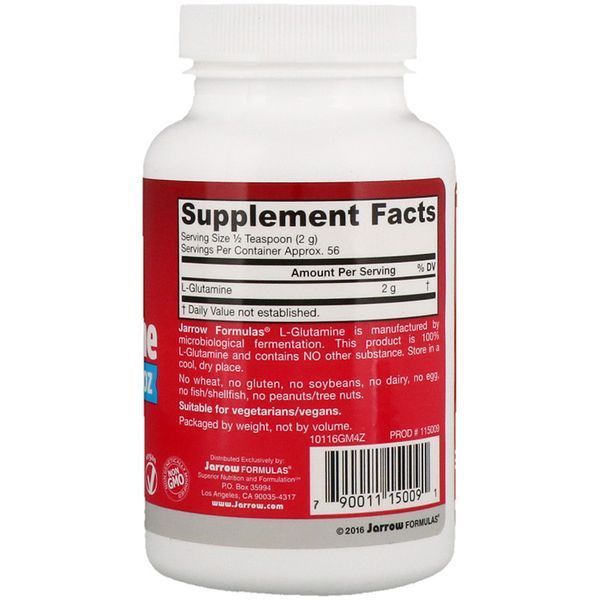 L-Глютамін в порошку, L-Glutamine Powder, Jarrow Formulas, 113 гр.