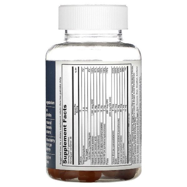 Мультивітаміни, Повний комплекс, смак полуниці апельсина вишні, Multi-Vitamin, T-RQ, 60 жувальних цукерок