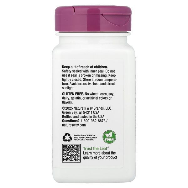 Грибы Рейши, Reishi, Standardized, Nature's Way, 376 mg, 100 Капсул