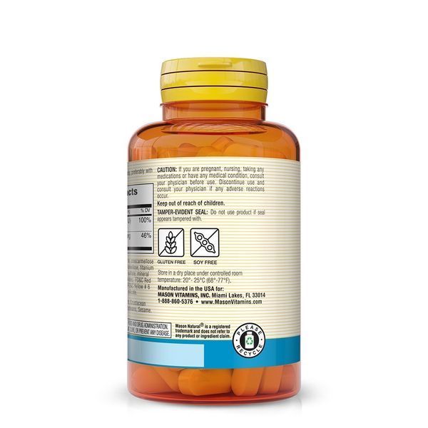 Кальцій 600 мг з Вітаміном D3 800 МО, Calcium 600 mg з Vitamin D3 800 IU, Mason Natural, 200 таблеток