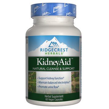 Комплекс для Підтримки Функції Нирок, KidneyAid, RidgeCrest Herbals, 60 вегетаріанських капсул