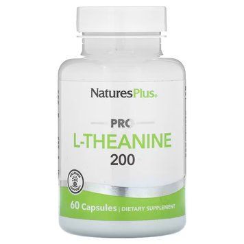 L-Теанин, 200 мг, Pro L-Theanine 200, Natures Plus, 60 капсул