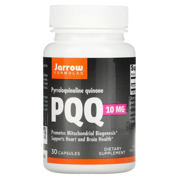 Пірролохінолінхінон PQQ, 10 мг, Jarrow Formulas, 30 капсул