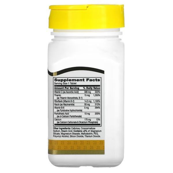 B-Комплекс и Витамин С, B-Complex Plus Vitamin C, 21st Century, 100 таблеток