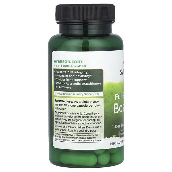 Босвеллія, 800 мг, Full Spectrum Boswellia, Swanson, 60 капсул