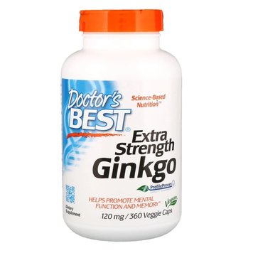 Супер Сильний Екстракт Гінкго 120 мг, Ginkgo Extra Stength Profile Proven, Doctor's Best, 360 вегетаріанських капсул