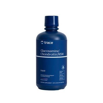Рідкий глюкозамін, хондроїтин та МСМ, смак лохини, Liquid Glucosamine Chondroitin MSM, Trace Minerals, 946 мл