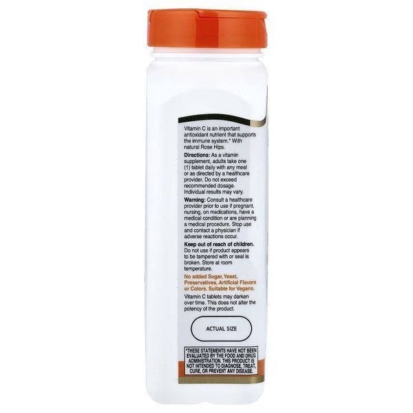 Вітамін C з шипшиною, 1000 мг, Vitamin C with Rose Hips, 21st Century, 110 таблеток