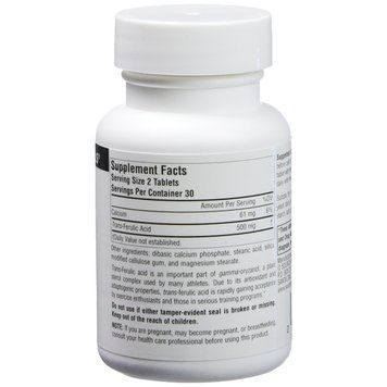 Транс-Ферулова Кислота 250мг, Source Naturals, 60 таблеток