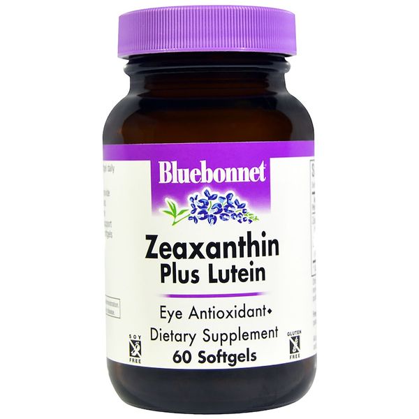 Зеаксантин плюс лютеїн, Bluebonnet Nutrition, 60 м'яких желатинових капсул