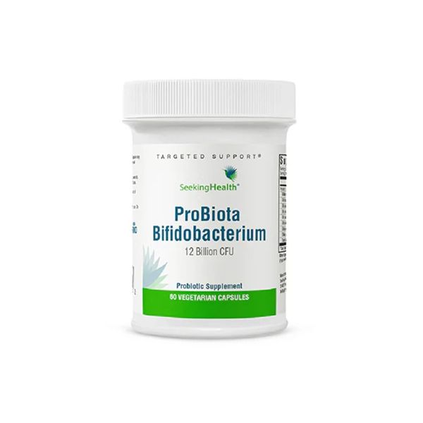 Пробіотики, 12 млрд КУО, Probiota Bifidobacterium, Seeking Health, 60 вегетаріанських капсул