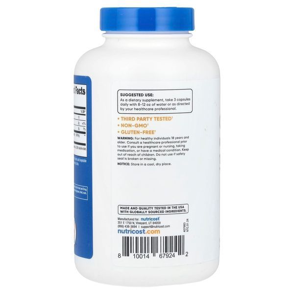 Глюкоманнан, екстракт кореня конжаку, 1800 мг, Glucomannan Konjac Root Extract, Nutricost, 180 капсул