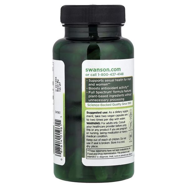 Maca, 500 мг, Full Spectrum Maca, Swanson, 100 веганських капсул